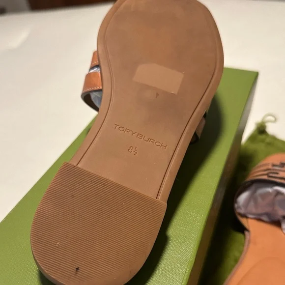 Tory Burch Tan Ines Cage Slide - Picture 2 of 6
